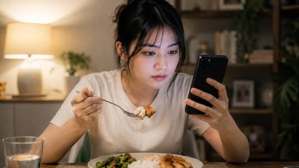 Kebiasaan Makan Sambil Main HP, Apa Dampaknya bagi Gaya Hidup?